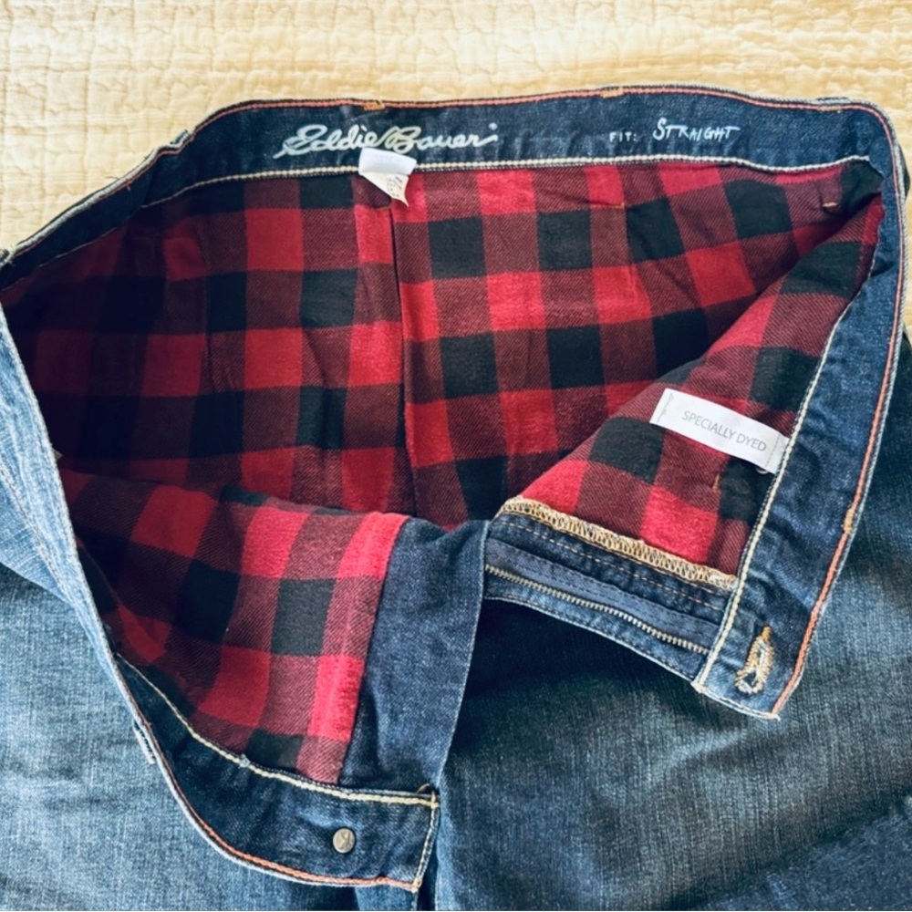 Eddie Bauer Mens Blue Denim Jeans, 38x34🦋
